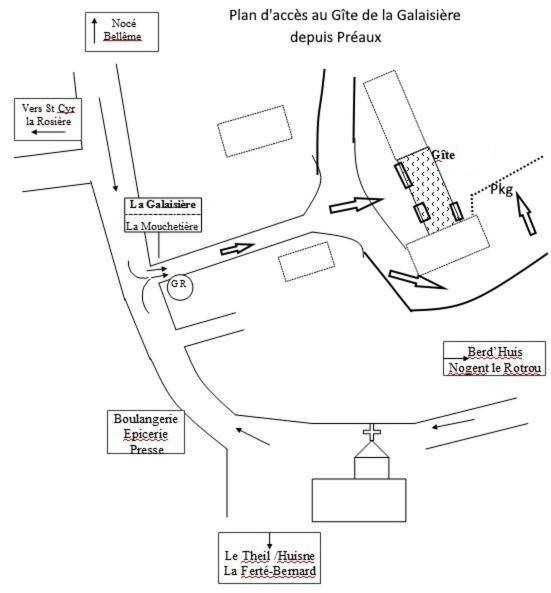Gite De La Galaisiere Préaux Exteriör bild